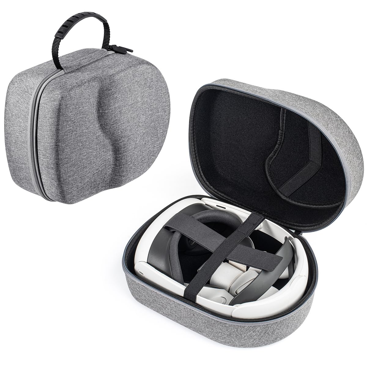ZORBES Hard Carrying Case for Meta Quest 3/Meta Quest 2/Meta Quest Pro/Pico 4/Pico 4 Pro VR Headset Accessories Virtual Reality Safe and Portable Protectio Compatible with Original Official Elite Head Strap ZORBES Hard Carrying Case for Meta Quest 3/Meta Quest 2/Meta Quest Pro/Pico 4/Pico 4 Pro VR Headset Accessories Virtual Reality Safe and Portable Protectio Compatible with Original Official Elite Head Strap